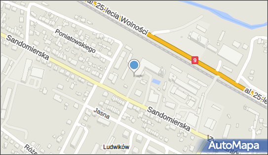 Paczkomat InPost OSS03N, Sandomierska 77, Ostrowiec Świętokrzyski 27-400