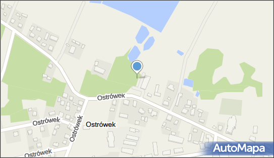 Paczkomat InPost OVK01M, Ostrówek 68a, Ostrówek 98-311