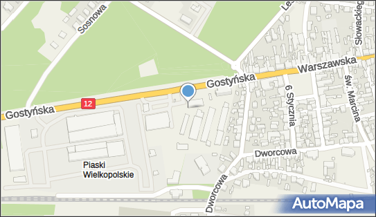 Paczkomat InPost PAI02M, Gostyńska 11, Piaski 63-820