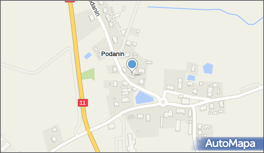 Paczkomat InPost PDN01G, Podanin 14, Podanin 64-800