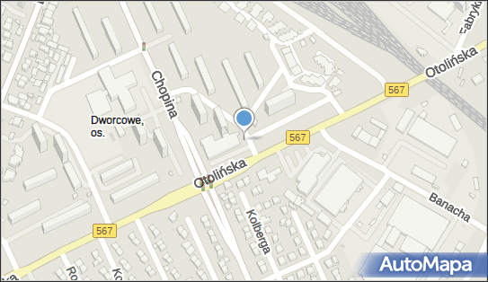 Paczkomat InPost PLC23M, Otolińska 11, Płock 09-407