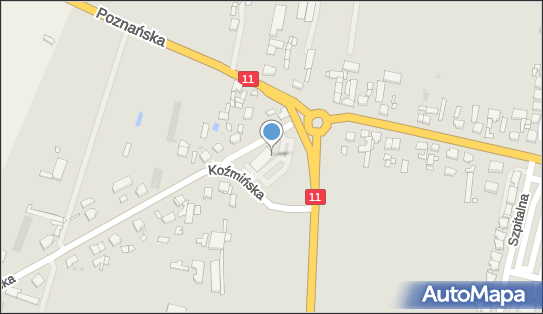 Paczkomat InPost PLE01M, Koźmińska 2B, Pleszew 63-300