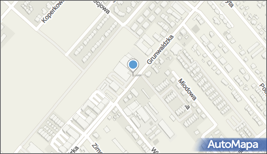 Paczkomat InPost PLW01A, Grunwaldzka 507, Plewiska 62-064