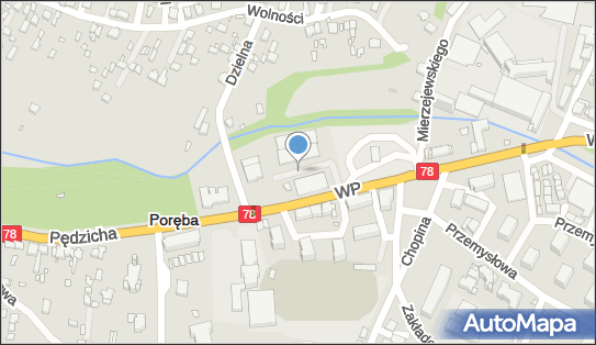 Paczkomat InPost POA01APP, Ludowego Wojska Polskiego 5, Poręba 42-480