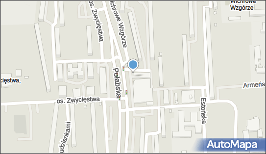 Paczkomat InPost POZ25HP, os. Wichrowe Wzgórze 121, Poznań 61-699