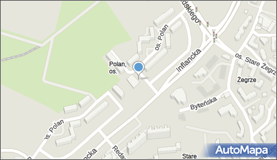 Paczkomat InPost POZ302M, os. Polan 100, Poznań 61-253