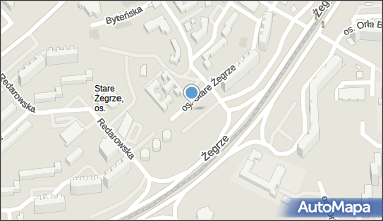 Paczkomat InPost POZ32BAPP, os. Stare Żegrze 180-185, Poznań 61-249