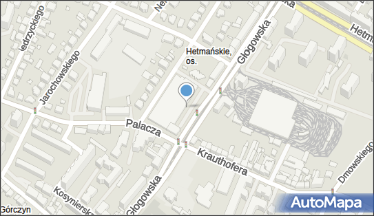 Paczkomat InPost POZ44BAPP, Głogowska 132, Poznań 60-246