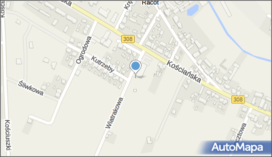 Paczkomat InPost RAX01BAPP, Wiatrakowa 1, Racot 64-000