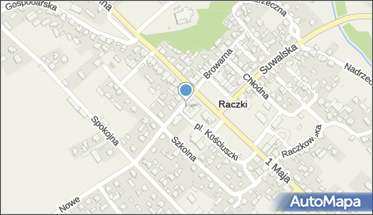 Paczkomat InPost RCK01N, Plac Kościuszki 36, Raczki 16-420