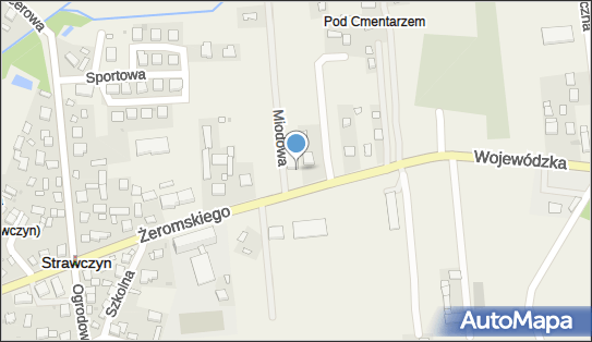 Paczkomat InPost SCY01M, Żeromskiego 12B, Strawczyn 26-067