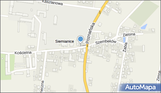 Paczkomat InPost SEQ01M, Kościelna 2, Siemianice 63-645