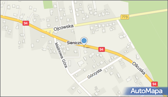 Paczkomat InPost SINN01M, Olkuska 36, Sieniczno 32-300