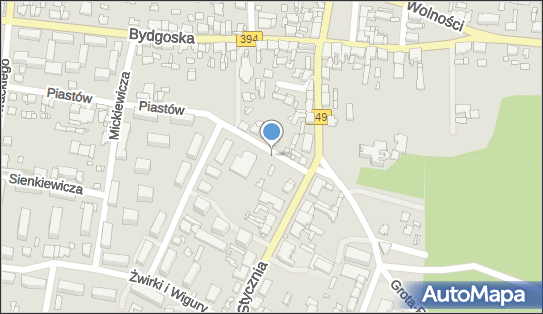 Paczkomat InPost SOL01BAPP, Piastów 1B, Solec Kujawski 86-050