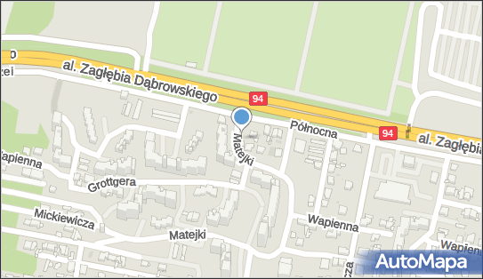 Paczkomat InPost SOS23M, Matejki 50, Sosnowiec 41-219