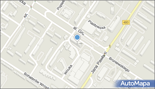 Paczkomat InPost SRD01HP, Grunwaldzka 1D, Sieradz 98-200