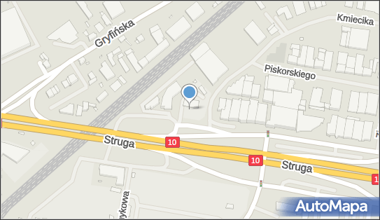 Paczkomat InPost SZC10L, Struga 1, Szczecin 70-784