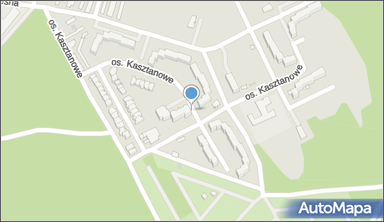 Paczkomat InPost SZC99M, osiedle Kasztanowe 4A, Szczecin 70-895