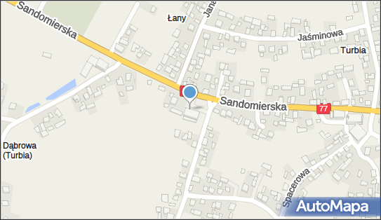 Paczkomat InPost TIA01M, Sandomierska 73, Turbia 37-416