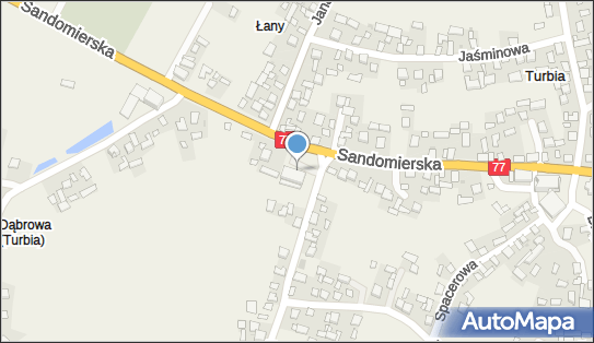 Paczkomat InPost TIA01M, Sandomierska 73, Turbia 37-416