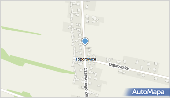 Paczkomat InPost TOP01G, Czerwonego Zagłębia 29A, Toporowice 42-460