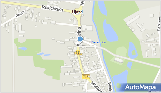 Paczkomat InPost UJZ01M, Kościelna 18, Ujazd 97-225