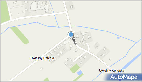 Paczkomat InPost UWI01M, Główna 8, Uwieliny 05-540