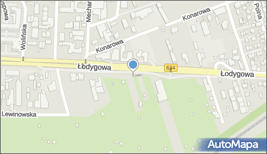 Paczkomat InPost WAW100BAPP, Łodygowa 38, Warszawa 03-687