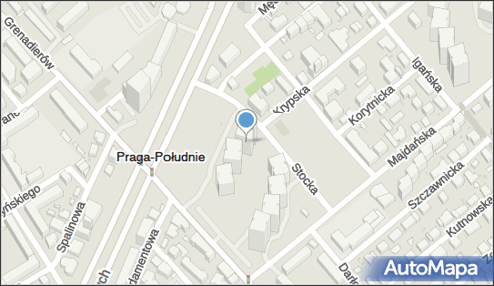 Paczkomat InPost WAW101A, Majdańska 13A, Warszawa 04-067