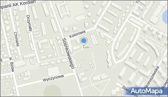 Paczkomat InPost WAW103A, Kolorowa 19, Warszawa 02-495