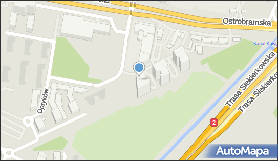 Paczkomat InPost WAW125H, Ostrobramska 73E lok. U5, Warszawa 04-175