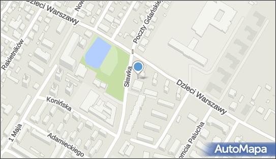 Paczkomat InPost WAW129M, Sławka 1, Warszawa 02-495