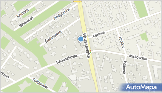 Paczkomat InPost WAW134AP, Saneczkowa 4, Konstancin-Jeziorna 05-520