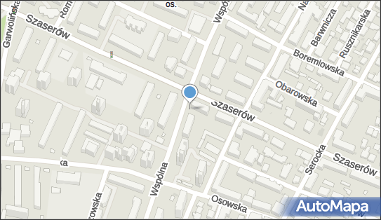 Paczkomat InPost WAW134M, Szaserów 111, Warszawa 04-349