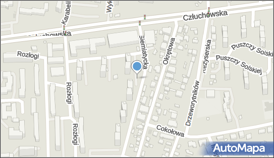 Paczkomat InPost WAW154AP, Siemiatycka 9-11, Warszawa 01-312