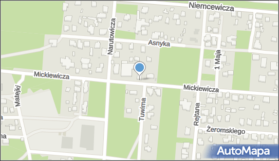 Paczkomat InPost WAW155A, Mickiewicza 13, Warszawa 05-075