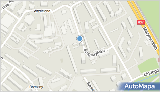 Paczkomat InPost WAW15M, Szegedyńska 7, Warszawa 01-957