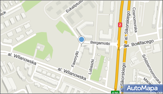 Paczkomat InPost WAW17H, Bergamotki 3, Warszawa 02-765