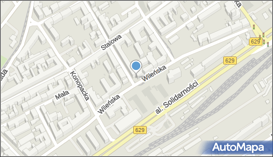 Paczkomat InPost WAW217AP, Środkowa 2/4, Warszawa 03-430