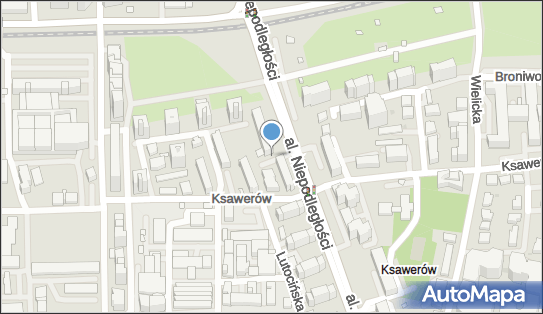 Paczkomat InPost WAW234M, Aleja Niepodległości 43, Warszawa 02-653