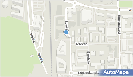 Paczkomat InPost WAW267M, Konstruktorska 12/12a, Warszawa 02-673