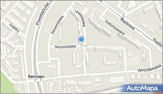 Paczkomat InPost WAW353M, Secemińska 11, Warszawa 01-485