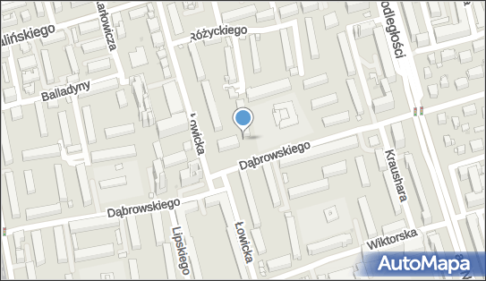 Paczkomat InPost WAW35APP, Dąbrowskiego 84A, Warszawa 02-571