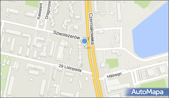 Paczkomat InPost WAW46APP, Czerniakowska 155, Warszawa 00-453