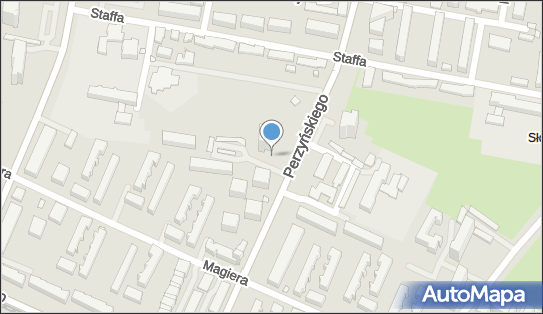 Paczkomat InPost WAW500M, Perzyńskiego 13, Warszawa 01-855