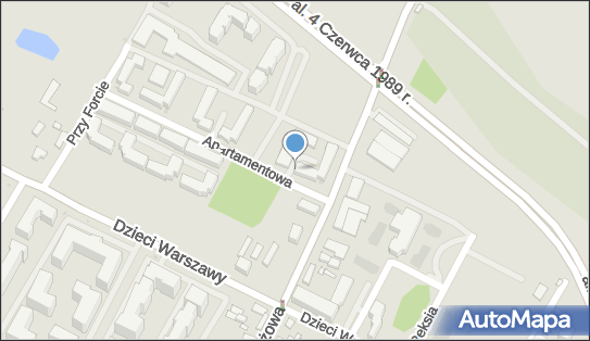 Paczkomat InPost WAW51N, Apartamentowa 2, Warszawa 02-495