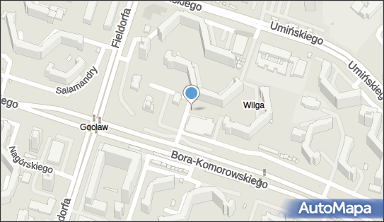 Paczkomat InPost WAW55M, Bora-Komorowskiego 14A, Warszawa 03-982