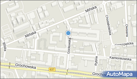 Paczkomat InPost WAW58HP, Gocławska 9/U6, Warszawa 03-805