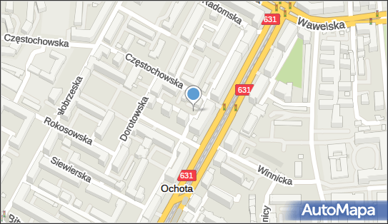 Paczkomat InPost WAW60H, Częstochowska 1B, Warszawa 02-344