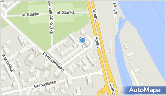 Paczkomat InPost WAW620M, Zagórna 6/8, Warszawa 00-441